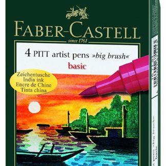 Faber-Castell PITT Artist Black Pen Manga Wallet (4pc)